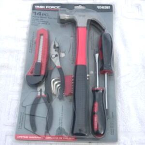Home Tool Set . 14-Piece . Task Force ............ New in Package